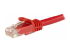 Startech 100ft CAT6 Ethernet Cable, 10 Gigabit Snagless RJ45 650MHz 100W PoE Patch Cord, CAT 6 10GbE UTP Network Cable w/Strain Relief, Red, Wiring is UL Certified/TIA - Close up