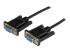 StarTech.com 2m Black DB9 RS232 Serial Null Modem Cable F/F - Right-angle