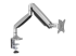 Startech Desk Mount Monitor Arm, Heavy Duty Ergonomic VESA Monitor Arm, Single Display up to 9kg, Full Motion, Height Adjustable, Articulating, Aluminum, C-Clamp/Grommet, Silver - Left-angle