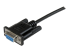 StarTech.com 2m Black DB9 RS232 Serial Null Modem Cable F/F - Right-angle