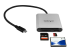 StarTech.com USB 3.0 Flash Memory Multi-Card Reader/Writer with USB-C - Front