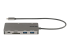 StarTech.com USB C Multiport Adapter, HDMI 4K 30Hz or VGA Travel Dock, 5Gbps USB 3.0 Hub (USB A / USB C Ports), 100W Power Delivery, SD/MicroSD Slot, GbE, 12" (30cm) Long Attached Cable - Front