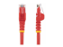 Startech 100ft CAT6 Ethernet Cable, 10 Gigabit Snagless RJ45 650MHz 100W PoE Patch Cord, CAT 6 10GbE UTP Network Cable w/Strain Relief, Red, Wiring is UL Certified/TIA - Front