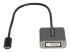 StarTech USB C to DVI Adapter, 1920x1200p, USB-C to DVI-D Adapter, USB Type C to DVI Monitor, Video Converter, Thunderbolt 3 Compatible, USB-C to DVI Dongle, 12" Long Attached Cable - Left side