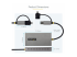 Startech USB to Dual HDMI Adapter, USB A/C to 2x HDMI Monitors (1x 4K 30Hz, 1x 1080p), Integrated USB-A to C Dongle, 4in/11cm Cable, Windows & macOS - Multi-angle