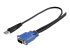 StarTech 10 ft Ultra Thin USB VGA 2-in-1 KVM Cable - Right-angle