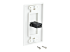 StarTech.com Single Outlet Female HDMI Wall Plate White - Back