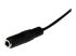 StarTech.com 1m Slim 3.5mm Stereo Extension Audio Cable - Right-angle