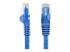 StarTech.com 100ft CAT6 Ethernet Cable, 10 Gigabit Snagless RJ45 650MHz 100W PoE Patch Cord, CAT 6 10GbE UTP Network Cable w/Strain Relief, Blue, Fluke Tested/Wiring is UL Certified/TIA - Front