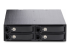 StarTech.com 4-Bay Backplane for U.2 Drives, Fits in a 5.25inch Bay, Quad-Bay Mobile Rack Enclosure for 2.5inch U.2 (SFF-8639) HDD/SSDs, Includes Mini-SAS HD Cables and Removeable Trays - Front
