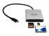 StarTech.com USB 3.0 Flash Memory Multi-Card Reader/Writer with USB-C - Front