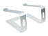 Startech Laptop Stand for Desk, 5kg/11lb, Aluminum, Silver, Ergonomic - Back