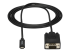 StarTech 6ft (2m) USB C to VGA Cable, 1920x1200/1080p USB Type C to VGA Video Active Adapter Cable, Thunderbolt 3 Compatible, Laptop to VGA Monitor/Projector, DP Alt Mode HBR2 Cable - Front