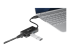 StarTech.com 2 Port USB 3.0 Hub with Ethernet - Left-angle