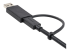 StarTech 3ft (1m) USB C Cable w/ USB-A Adapter Dongle, Hybrid 2-in-1 USB C Cable w/ USB-A | USB-C to USB-C (10Gbps/100W PD), USB-A to USB-C (5Gbps), USB-A Host to USB-C DisplayLink Dock - Left-angle