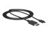 StarTech 6ft/1.8m USB C to DisplayPort 1.2 Cable 4K 60Hz, USB-C to DisplayPort Adapter Cable HBR2, USB Type-C DP Alt Mode to DP Monitor Video Cable, Works with Thunderbolt 3, Black - Left-angle