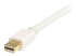 StarTech 1m 3 ft White Mini DisplayPort to DisplayPort 1.2 Adapter Cable M/M - Close up