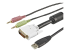 StarTech 6 ft 4-in-1 USB DVI KVM Cable with Audio and Microphone - Close up