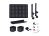 Startech Clamp-On Pegboard with Accessories, 16.5 x 12.5in (42 x 32cm), Steel Pegboard, Desktop Storage Organizer, Desk Mount Peg Board, Black - Front