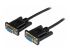 StarTech.com 1m Black DB9 RS232 Serial Null Modem Cable F/F - Right-angle