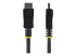 StarTech 0.5m Short DisplayPort 1.2 Cable with Latches DisplayPort 4k - Close up
