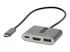 StarTech.com USB C Multiport Adapter, USB-C to HDMI 4K Video, 100W Power Delivery Passthrough Charging, 2-Port USB 3.0 Hub 5Gbps (1xType-C/1xA), USB-C Mini Dock, USB-C Travel Dock - Right-angle