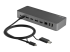 StarTech 3ft (1m) USB C Cable w/ USB-A Adapter Dongle, Hybrid 2-in-1 USB C Cable w/ USB-A | USB-C to USB-C (10Gbps/100W PD), USB-A to USB-C (5Gbps), USB-A Host to USB-C DisplayLink Dock - Left-angle
