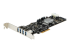 Startech 4 Port USB 3.0 PCIe Card w/ 4 Dedicated Channels - Left-angle