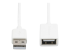 StarTech.com 1m White USB 2.0 Extension Cable Cord - Front