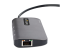 StarTech.com USB C Multiport Adapter, 4K 60Hz HDMI Video, 3-Port 5Gbps USB-A 3.2 Hub, 100W Power Delivery Passthrough, GbE, USB Type-C Mini Travel Dock with Charging, 12in/30cm Cable - Left side
