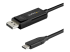 StarTech 6ft/2m USB C to DisplayPort 1.4 Cable 8K 60Hz/4K, Bidirectional DP to USB-C or USB-C to DP Reversible Video Adapter Cable, HBR3/HDR/DSC, USB Type C/Thunderbolt 3 Monitor Cable - Right-angle