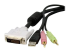 StarTech.com 4-in-1 Cable for KVMs with Dual Link DVI and USB - Close up