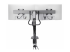 Startech Desk Mount Dual Monitor Arm w/ Crossbar, Up To 27" Displays - Back