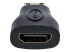 Startech Mini HDMI to HDMI Adapter, 4K High Speed HDMI Adapter, 4K 30Hz Ultra HD High Speed HDMI Adapter, HDMI 1.4, Gold Plated Connectors, UHD Mini HDMI Adapter 4K, Black - Right side
