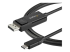 StarTech 6ft (2m) USB C to DisplayPort 1.2 Cable 4K 60Hz, Bidirectional DP to USB-C or USB-C to DP Reversible Video Adapter Cable, HBR2/HDR, USB Type C / Thunderbolt 3 Monitor Cable - Right-angle