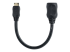 Startech 5in Mini HDMI to HDMI Adapter, 4K High Speed HDMI Adapter, 4K 30Hz Ultra HD High Speed HDMI Adapter, HDMI 1.4, Gold Plated Connectors, UHD Mini HDMI Adapter 4K, Black - Front