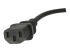 StarTech 3ft (1m) UK Computer Power Cable, BS 1363 to C13 Power Cord, 18AWG, 10A 250V, Black Replacement AC Power Cord, Monitor Power Cable, BS 1363 to IEC 60320 C13 Kettle Lead - Close up