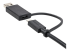 StarTech 3ft (1m) USB C Cable w/ USB-A Adapter Dongle, Hybrid 2-in-1 USB C Cable w/ USB-A | USB-C to USB-C (10Gbps/100W PD), USB-A to USB-C (5Gbps), USB-A Host to USB-C DisplayLink Dock - Left-angle